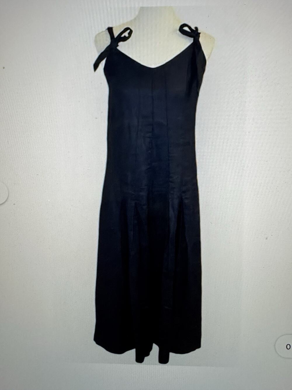Magaschoni Black Linen Palazzo Jumpsuit Ladies Size Small $198